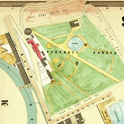 vauxhall gardens map